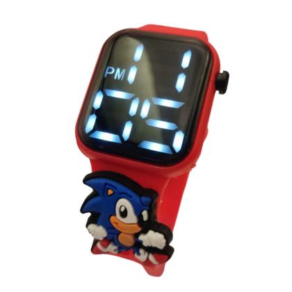 Imagem de Relógio Digital Infantil Sonic Anime Resistente À Água Red - SMACTUDO
