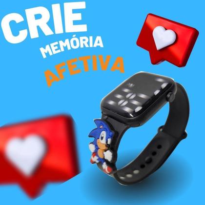Imagem de Relógio digital Infantil Sonic Resistente à Água - SMACTUDO