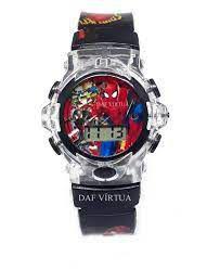 Imagem de Relógio Digital Infantil Toca e Pisca Luz led Watch Super Heróis Homem Aranha
