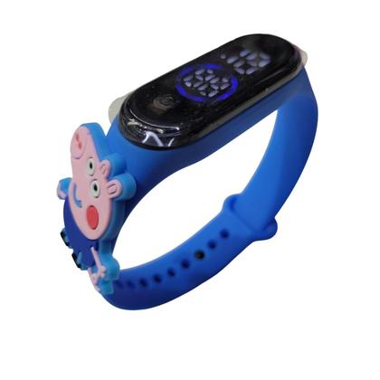 Imagem de Relógio Digital Infantil Touch Resistente à Água - Peppa Pig - Azul