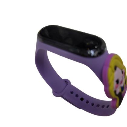 Imagem de Relógio Digital Infantil Touch Resistente à Água - PRINCESA RAPUNZEL - Lilás - SMACTUDO