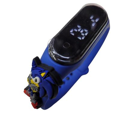 Imagem de Relógio Digital Infantil Touch Resistente à Água - Sonic Super Herói - Azul - SMACTUDO