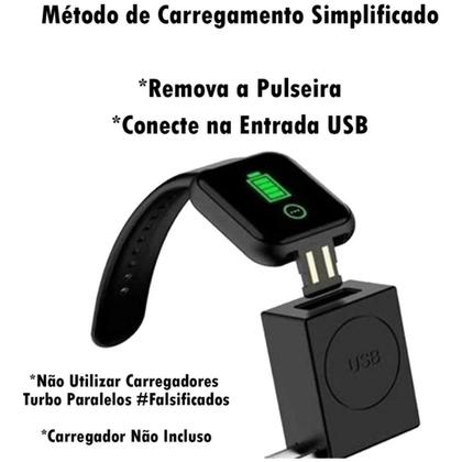 Imagem de Relógio Digital Inteligente D20 Android iOS Bluetooth Conexão Celular FitPro