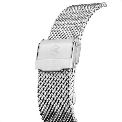 Imagem de Relógio Digital LED Champion Prata  Fundo Preto Quadrado