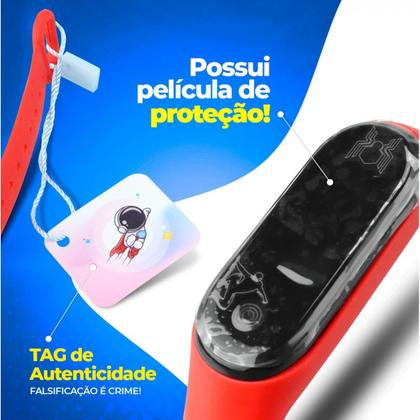 Imagem de Relogio digital led infantil + copo prova dagua homem aranha combo vermelho heroi presente silicone