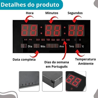 Imagem de Relógio Digital Led Profissional Grande Academia