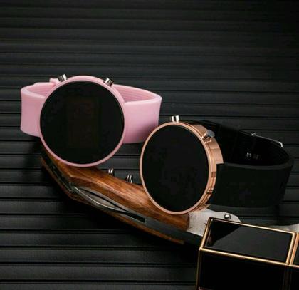 Imagem de Relógio Digital Led Redondo Esportivo Pulseira Silicone Feminino Masculino/Relógios de Pulso Tendência Moda Luxo