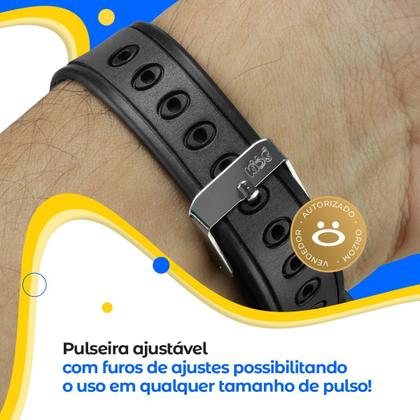 Imagem de relogio digital preta infantil batman criança + bone pulseira ajustavel menino silicone qualidade premium presente