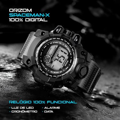 Imagem de Relogio Digital Prova Dagua Masculino + Oculos Proteção UV acetato alarme presente original qualidade premium resistente