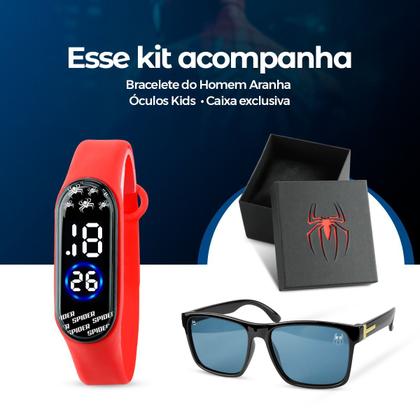 Imagem de Relogio Digital Resistente Infantil + Bone + Colar combo prova dagua data preto criança qualidade premium vermelho