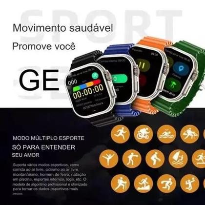 Imagem de Relógio digital smart watch K9 Ultra Max com 7 pulseiras e capa de proteção