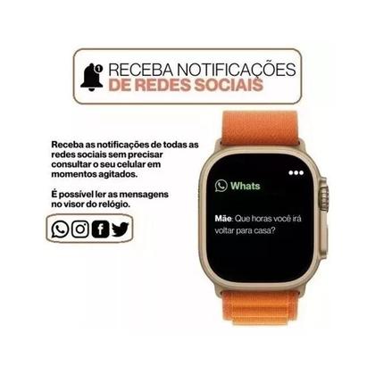 Imagem de Relógio Digital Smart Watch K9 Ultra2 47mm 2 Pulseiras Compatível Android e iOS