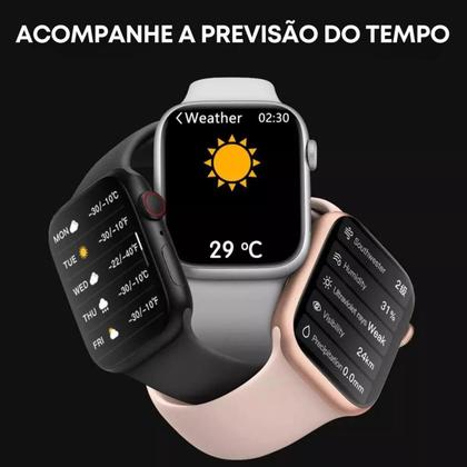 Imagem de Relógio digital Smart Watch W10 46mm series 10 com 10 pulseiras