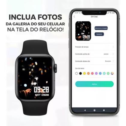 Imagem de Relógio digital Smart Watch W10 46mm series 10 com 10 pulseiras