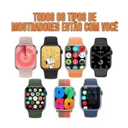 Imagem de Relógio digital Smart Watch W10 46mm series 10 com 10 pulseiras