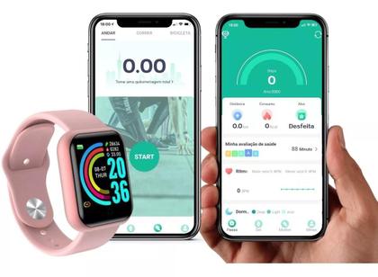Imagem de Relógio digital Smartwatch D20 Android IOS Inteligente 2023