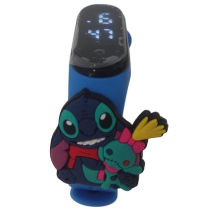 Imagem de Relógio Digital Touch Infantil Stitch&Pelucia_Cor-Azul - Smactudo