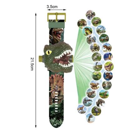 Imagem de Relógio Dinossauro Luzes Projetor Infantil Tiranossauro Rex