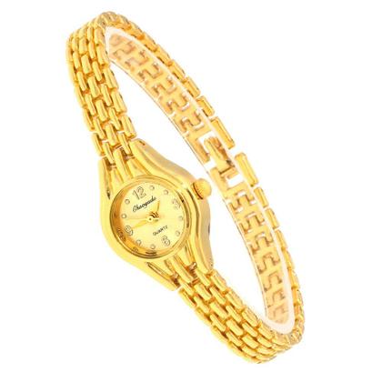 Imagem de Relógio Dourado Feminino De Pulso Quartz Mini + Bracelete