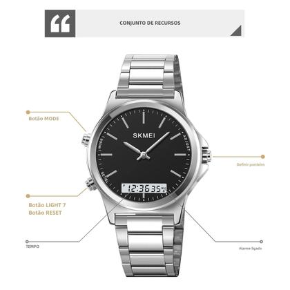Imagem de Relógio Esportivo Digital Masculino SKMEI - À Prova D'Água com Cronógrafo e Backlight