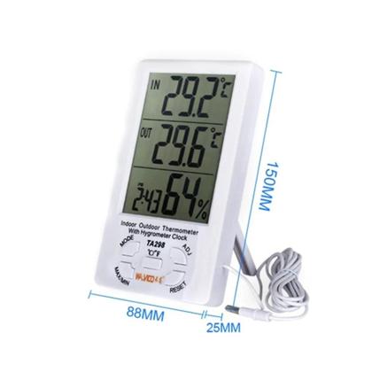Imagem de Relogio estacao metereologica higrometro temperatura umidade interna externa sonda termometro mesa