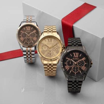 Imagem de Relógio Euro Feminino Multiglow Bicolor - EU6P29AIW/4M