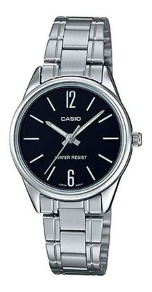 Imagem de Relógio Feminino Casio Classico Analógico Pulseira Aço Inóx Resistemte Água Redondo Casual Prata LTP-V005D-1BUDF