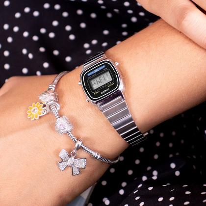 Imagem de Relógio Feminino Casio Vintage Prata Mini LA670WA-1DF
