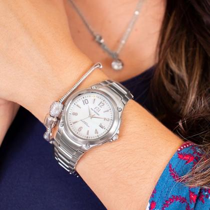 Imagem de Relógio Feminino Champion Ana Hickmann Analógico Prata AH30237Q