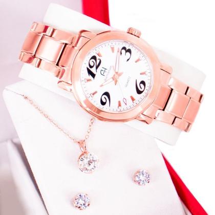 Imagem de Relógio Feminino Champion Ana Hickmann Rosé Prova D'Água AH28802Z