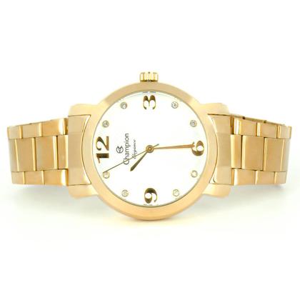 Imagem de Relogio Feminino Champion Analogico Aço Inoxidavel Dourado Elegance Casual Original Com Colar e Brinco Resistente a Agua 1 Ano de Garantia CN26279W