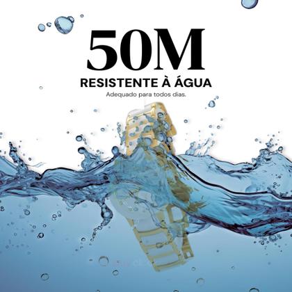 Imagem de Relogio Feminino Champion Analogico Ceramica Dourado Resistente a