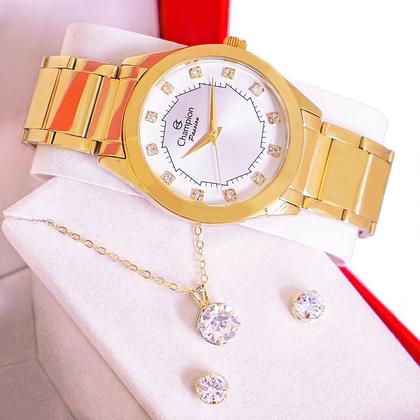 Imagem de Relógio Feminino Champion Analógico Dourado CH24759W