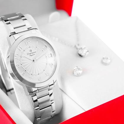 Imagem de Relógio Feminino Champion Analógico Prata CN25118Q