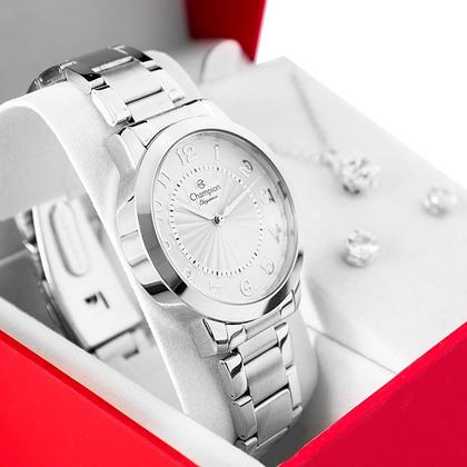 Imagem de Relógio Feminino Champion Analógico Prata CN25118Q