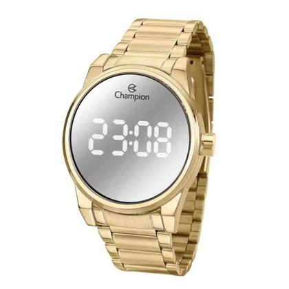 Imagem de Relógio Feminino Champion Digital Espelhado Dourado CH40124B