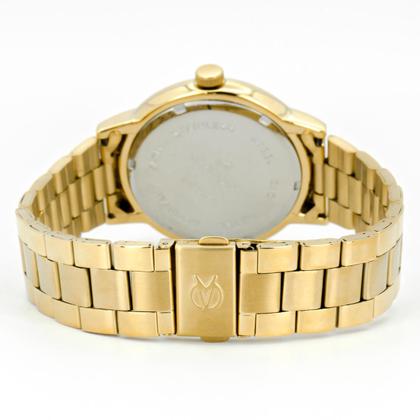 Imagem de Relógio Feminino Champion Dourado Aço Inoxidável Mostrador Prata Original Resistente à Água