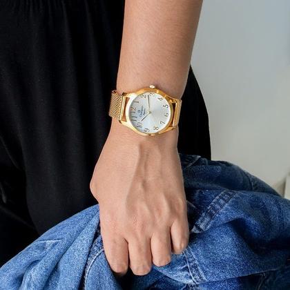 Imagem de Relógio Feminino Champion Dourado Analógico CN26019B Original