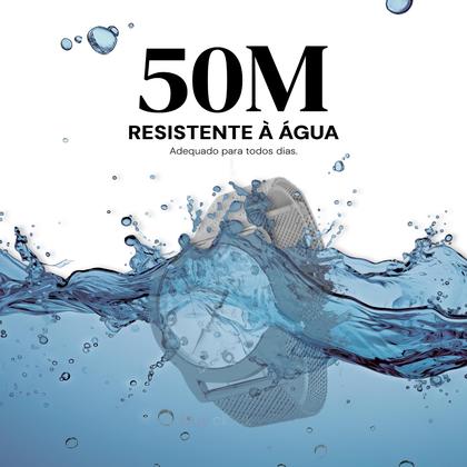 Imagem de Relógio Feminino Champion Prata Aço Mostrador Prateado Original Resistente à Água CN21247Q