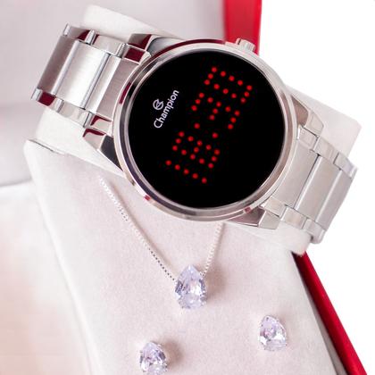 Imagem de Relógio Feminino Champion Prata Digital CH40053T