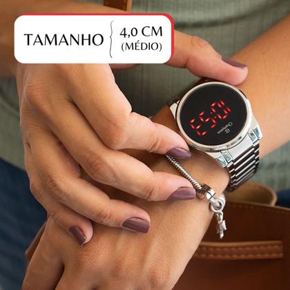 Imagem de Relógio Feminino Champion Prata Digital CH40124T