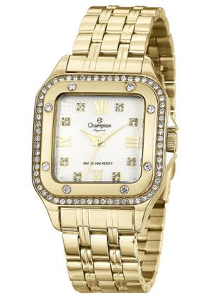 Imagem de Relógio Feminino Champion Quadrado Kit CN27321W