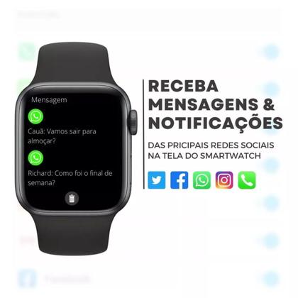 Imagem de Relógio feminino com pulseira de metal Smartwatch digital original 41mm