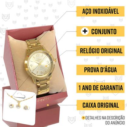 Imagem de Relógio Feminino Condor Analógico Top Dourado Garantia Luxo