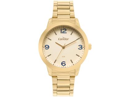 Imagem de Relógio Feminino Condor Dourado Original 1 Ano de Garantia