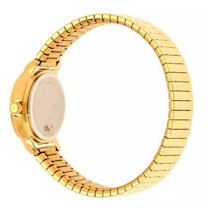 Imagem de Relógio Feminino Condor Dourado Pequeno Kit Colar E Brincos