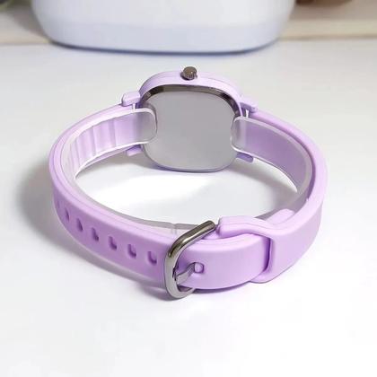 Imagem de Relógio Feminino de Quartzo Casual - Pulseira de Silicone Simples e Moderna