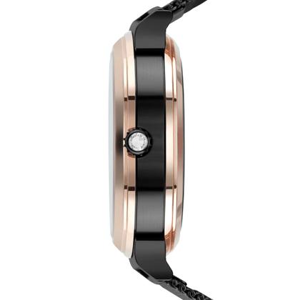 Imagem de Relógio Feminino Digital e Analógico de Pulso Dupla Face com Pulseira Mesh de Aço Inoxidável Resistente à Água 5 ATM Luxo Elegante Fashion Technos