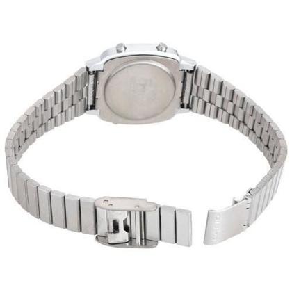 Imagem de Relógio Feminino Digital Vintage Prata Mini LA670WA-7DF