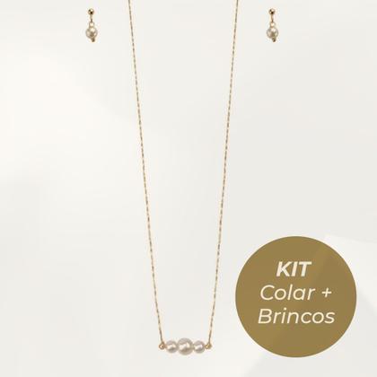 Imagem de Relógio Feminino Dourado de Pulso com Pulseira e Caixa em Aço Inoxidável Luxo Elegante Fashion com Kit Colar e Brincos Condor